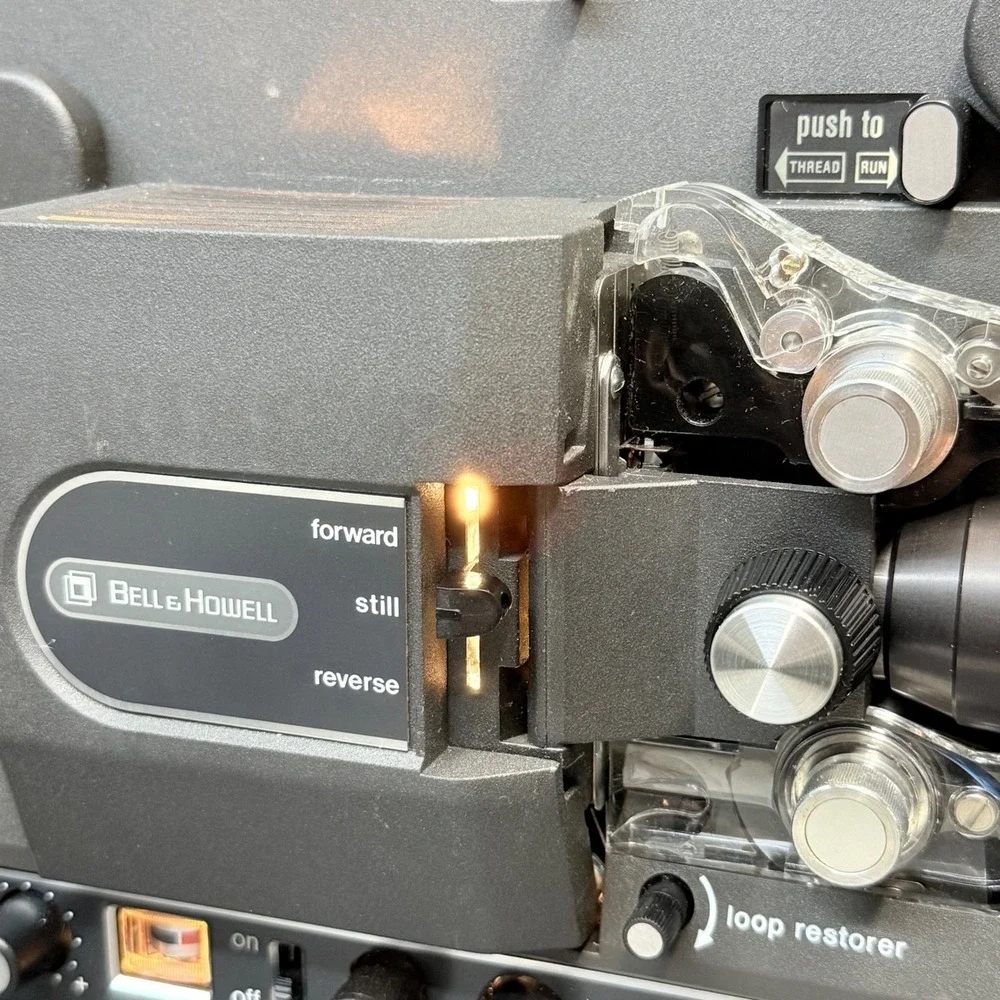 Bell & Howell Filmosonic 1745C Super 8 Sound Movie Projector w/ Mic Reel Manual